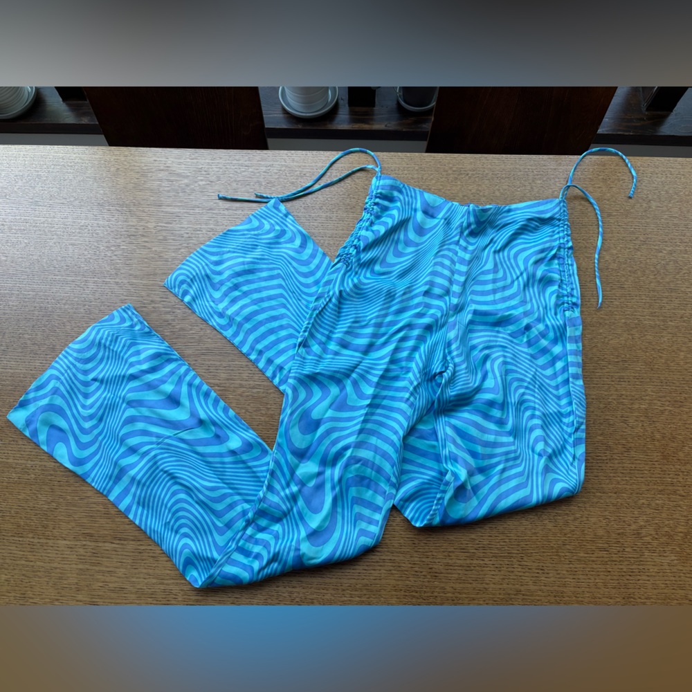 ZARA Blue Flare Pants
